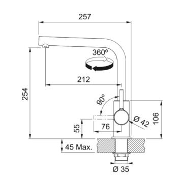 Kuchynská batéria Franke FS 3230 LINA SMART