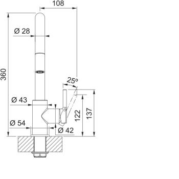 Kuchynská batéria Franke FS 3229 LINA NEW