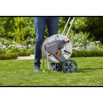 Kovový vozík na hadicu CleverRoll M - súprava