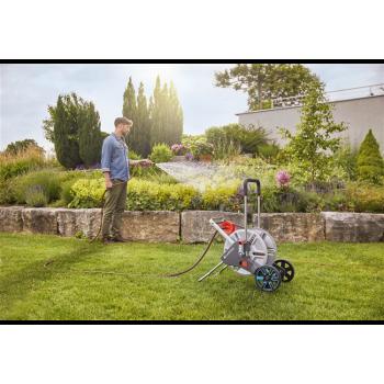 Kovový vozík na hadicu CleverRoll M Easy - súprava