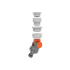 Výkyvná prípojka na vodovodný kohútik 33,3 mm (G 1") / 26,5 mm (G 3/4") / 21mm (G 1/2")