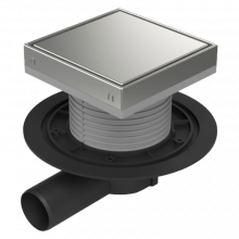 Podlahový vpust bočný univerzálny STEEL