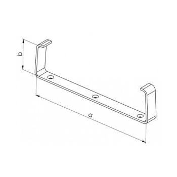 Držiak kanála plochý 220