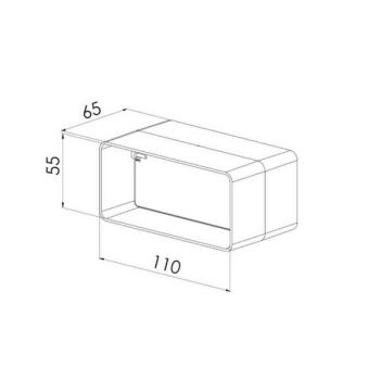 Spätná klapka plastová 110 