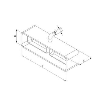 Zberač kondenzátu s odvodom v strede 220