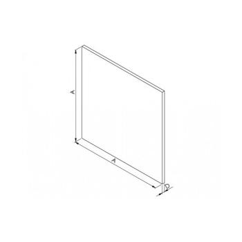 Vymeniteľný panel pre ventilátory AV ALU brúsený